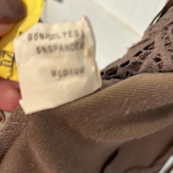 Judith March short sleeved brown top with fringe size M - Picture 7 of 10